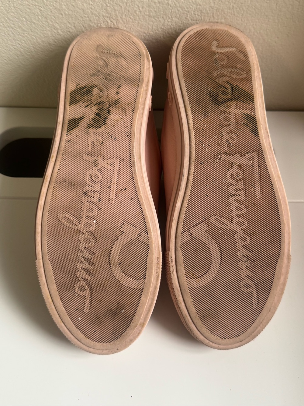 Salvatore Ferragamo Blush Pink Leather Sneakers - Gancini - Picture 10 of 14